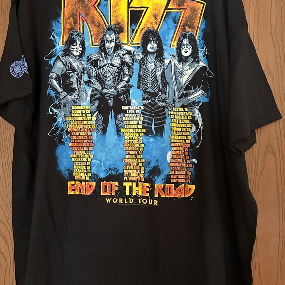 Kiss End of the Road World tour tee in size 2XL - Picture 3 of 4